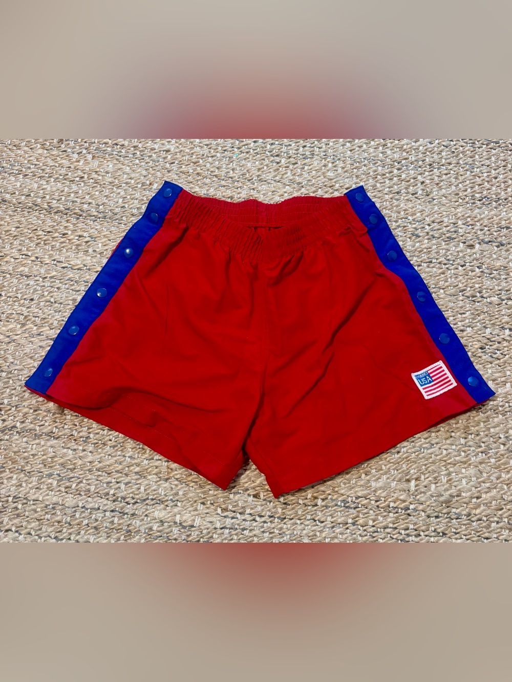 Chubbies tear-away shorts in USA theme. Size M